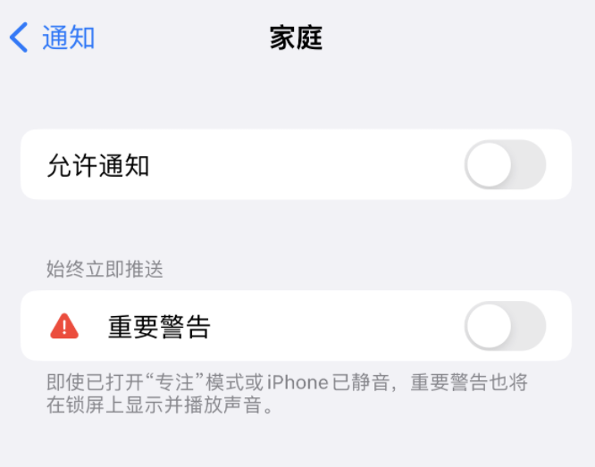 南丰镇苹果14维修分享iPhone14系列机型弹出“家庭”警告后卡死如何解决 