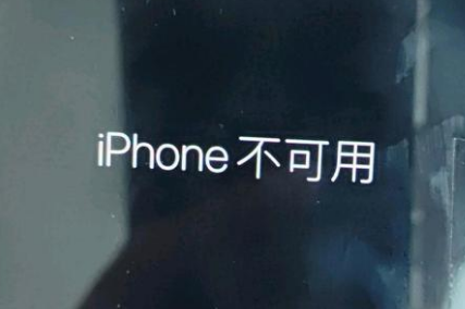 南丰镇苹果服务网点分享锁屏界面显示“iPhone 不可用”如何解决 