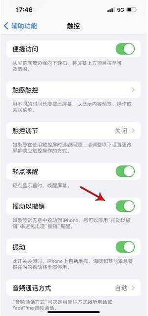 南丰镇苹果手机维修分享iPhone手机如何设置摇一摇删除文字 