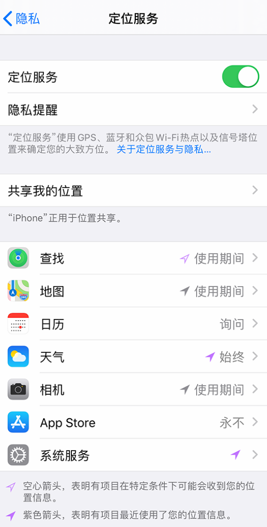 南丰镇苹果手机维修分享iPhone 状态栏中时间显示为蓝色图标是什么情况 